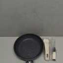 CAROTE Nonstick Frying Pan Skillet,Non Stick Granite Fry Pan Egg Pan Omelet Pans, Stone Cookware Chef's Pan, PFOA Free, Induction Compatible (Classic Granite, 8-Inch) (Black)