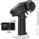 INJORA INT-T6M 2.4GHz Digital Radio Micro Transmitter Remote Control with 6CH Receiver for 1/24 1/18 RC Upgrade(T6M)