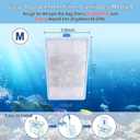 8 Pack Assembled Medium Aquarium Filter Cartridge for Whisper Bio-Bag Power Filters, Medium Replacement Filter Cartridges for ReptoFilter