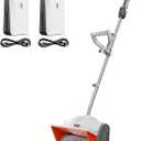 Litheli Electric Snow Shovel Cordless 2x20V, Brushless Lightweight Battery Powered Snow Blower with 4.0Ah Battery, Easy Snow Removal Tool for Driveways, Sidewalks, Patios and Decks