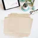 3 x Manilla File Folder,1/3 Cut Tab,Letter Size Folders,Great for Organizing and Easy File Storage,18 Per Box