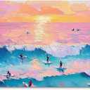 fZSZSD Coastal Surfing Beach Towels Oversized 30x60 Inch, Gifts for Surfers Beach Lovers
