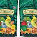LAFEBER'S Tropical Fruit Nutri-Berries Pet Bird Food, Made with Non-GMO and Human-Grade Ingredients, for Cockatiels Conures Parakeets (Budgies) Lovebirds (Tropical Fruit 10 oz Pack of 2)