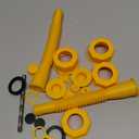 2 Pack Gas Can Spout Replacement Kit, Upgraded Leakproof Flexible Nozzles for 1/2/5/10 Gal Oil Cans, Fuel Can Spout Replacement with Vent Caps, Rubber Pad, Drill Bits