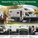 RV Skirting for Travel Trailers & 5th Wheels - Heavy Duty Camper Insulated Skirt, Easy Install RV Skirt, All Weather Waterproof, Windproof, UV, Cold-Weather with 50 Hook & Loop Fasteners 78 x 2.6ft