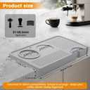 Espresso Tamping Mat, Coffee Tamper Mat, 10.45.6 In Silicone Coffee Matt for Counter, Espresso Machine Accessories, Waterproof and Heat Resistant Tamp Mats for Espresso Coffee Station(Grey)