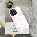 ZHEGAILIAN Case Compatible with iPhone 14 Pro Max, Cute Light Pink Shells Design Phone Case, Matte Mixed Double-Layer Hard Shell+Soft Silicone TPU Shock Protective