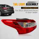 Left Tail Light For 2012 2013 2014 Ford Focus Sedan Rear Brake lamp w/Bulb