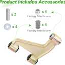 10L0L Set of 2 Golf Cart Front Lower Control Arm with Bushing Kit(JU0-F3570-20-00) for Yamaha G22/G29 G&E Carts,2 Sets with Collar and Thruts