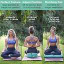 NOLAVA Round Zafu Cushions 15"x6" & Zabuton Meditation Cushions 32"x28"x3" - Premium Comfort for Mindful Practices - Yoga Bolster Pillow & Meditation Floor Pillow Essentials