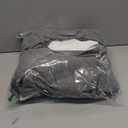 H.VERSAILTEX Linen Blackout Curtains 84 Inches Long 100% Absolutely Blackout Thermal Insulated Textured Linen Look Curtain Draperies Anti-Rust Grommet, Energy Saving with White Liner, 2 Panels, Grey