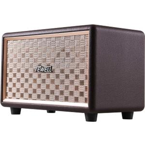 Vintage Bluetooth Speakers with Bass Enhanced Technology, Wireless & 3.5mm Aux Input for Cellphone, AC Powered (Upgraded Version)