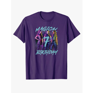 Disney Descendants 3 Magical 7th Birthday Group Poster T-Shirt M