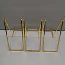 Plate Holder Easel Display Stand - 6 inch Metal Plate Stands for Display - Tabletop Picture Stand - Gold Iron Easels for Display Pictures | Photo Frames | Book | Decorative Plates | Plaque - 3 Pack
