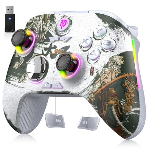EasySMX X15 PC Controller - Enhanced Wireless Bluetooth Controller with Hall Joysticks/Hall Triggers/RGB Lighting - No Stick Drift, No Dead Zone - Work for Windows PC, Android, Steam and Switch