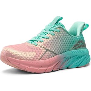 Women's Walking Shoes Comfortable ActiveEase Running Tennis Athletic Gym Workout Cross Training Sneakers (8, Mint Green/Pink)
