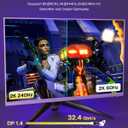 IVANKY DisplayPort Cable 10ft 1.4, VESA Certified 8K DP to DP Cable[8K@60Hz, 4K@144Hz,1080P@240Hz], Support HBR3,32.4Gbps,HDCP 2.2,HDR,Display Port Cord Compatible for Gaming Monitor,TV,PC,Laptop-10ft