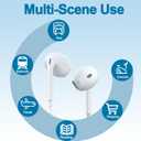 2 Packs USB C Headphones for iPhone 17/16/15 Earbuds, Type C Earphones with Mic & Remote Control Noise Cancelling for iPhone 17 16 15 Pro Max Plus, iPad Pro, Galaxy S25/S24/Ultra Note 10/20 and More