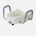 Medline Locking Raised Toilet Seat With Adjustable Comfort Handles 300lb