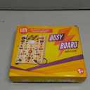 Busy Board with 19 LED Light Switches, Montessori Toys for 1 2 3 Years Old, Wooden Sensory Board, Toddlers Activity Travel Toys for 1 2 3 Year Old Boy & Girl Birthday Gift (Big)