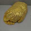 6.5FT Gold Sequins Round Backdrop Cover - Sparkly Glitter Design, Adjustable for 5-6.5ft Round Arch Stands, Fitted Circle Balloon Arch Cover for Wedding Birthday Party Baby Shower Photography Decor