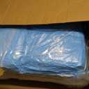 Xuhal 300 Pack Disposable Isolation Gowns PPE Gowns Disposable Bulk,Blue | Spunbonded Polypropylene, 46 in Length, Elastic Cuffs, Neck and Waist Ties, for Home Isolation, Labs, Dental, Beauty Agencies