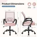 DUMOS Ergonomic Home Office Chair, Executive Mesh Desk Chair, 2 Pack, 23.03" W x 24.02" D x 39.76" H