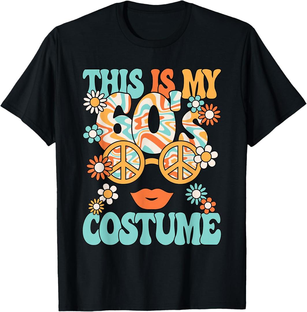 This Is My 60's Costume Women 1960s Party 60s Outfit Retro T-Shirt, S