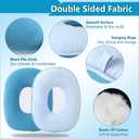Donut Pillow for Bed Sores, Pressure Ulcer Relief, Wheelchair Seat Cushion, Butt Pillows for Sitting, After BBL & Hip Surgery, Medical Ring Cushion for Tailbone Pain, Hemorrhoid Pillow Pad, Large