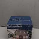 USB Plug-in Mushroom Lamp Small Bedside Table Lamp with 3 Temperature LED Bulb, Free Dimming Nights Light for Bedroom/Living Room/Entryway/Corner Decor or New Home Gift(Rainbow White)