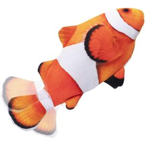 Tocirelo Cat Toy Flopping Fish - Interactive Cat Toy for Indoor Bored Cats, Automatic Moving Floppy Fish Dog Toy, 11" Realistic Electric Kitten Kicker Exercise Stuff with Catnip SilverVine