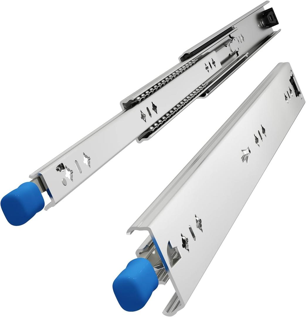 VADANIA #D53 24" Heavy Duty Locking Drawer Slide with Lock, 1-Pair