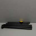 Thestoa Shower Curtain Rod Adjustable 43-78 inch, 1"Diameter Spring Tension Curtain Rod No Drill, Anti-Rust Non-Slip Shower Rod, Black Shower Curtain Rod for Bathroom Tension