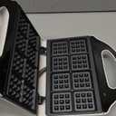 SugarWhisk Square Waffle Maker, 2 x 4" Mini Classic Waffles Maker Machine, Waffle Iron, Dual Cooking Plates for Family Breakfast, Non-stick, White