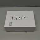 PARTY, Women's Open Toe Ankle Strap, Low Block Chunky Heels Sandals, Size 9