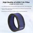Air Filter E-3226 12-579 Compatible with Harley S&S E & G shorty/S & S E & G Series Carbureted Harley S&S ULTIMA JAMMER Motors with S & S E & G Carbs/Gilroy Indian with the S&S engines 1998-2004