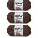 Bernat Blanket Taupe Yarn - 3 Pack of 150g/5.3oz - Polyester - 6 Super Bulky - 108 Yards - Knitting/Crochet