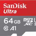 SanDisk 64GB Ultra microSDXC UHS-I Memory Card with Adapter - Up to 140MB/s, C10, U1, Full HD, A1, MicroSD Card - SDSQUAB-064G-GN6MA