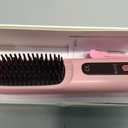 for Short Hair, Flown Cordless Hair Straightener Brush, 3 Temperature Settings, with MCH Heating & LED Display