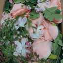 2Pack Artificial Peony Flower Garland - Silk Peony Garland with Pink Flowers for Wedding Party Table Decoration, 6ft/ Strand