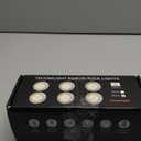 LED Puck Lights with Remote Control, Battery Operated Wireless Closet Light, Under Cabinet Lighting Stick on Tap Push Lights, Color Changing Under Counter Light for Kitchen, 6 Pack - Black