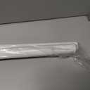 No Drill Tension Curtain Rod 39-137 Inch, Adjustable Heavy Duty Anti-Slip Telescopic Rod for Window Shower Patio Outdoor, 1.26" Diameter, White