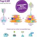 Catstages Tower of Tracks Cat Toy 3-Level Track Tower with 6 Balls, Interactive Cat Toy for Indoor Enrichment