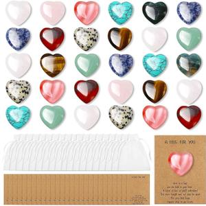 30 Pcs Heart Stones For Loved Ones 