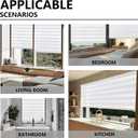 Cordless Zebra Blinds for Windows, Free-Stop Pull Down Roller Window Shades with Valance, Light Filtering Dual Layers Sheer Shades for Home and Office, White, 24" W x 72" H