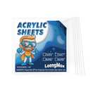 1/8" Thick (3mm) Clear Acrylic Sheet 5" x 5" - 6 Pieces | Cast Plexiglass for DIY Crafts, Sign, Photo Frame, Display Projects