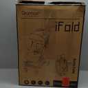 Gravity Folding Baby Stroller - Portable Travel Toddler Stroller w/Adjustable Backrest, Canopy & Cup Holder, Lightweight and UV Protected, One-Hand Automatic Folding - Khaki