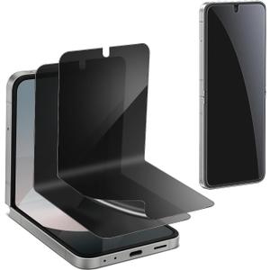 2 Pack for Samsung Galaxy Z Flip 6 Privacy Screen Protector, Internal TPU Privacy Film, Anti-Fingerprint, Scratch-Resistant, Privacy Guard