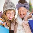 Pangda 4 Pieces Winter Headbands for Women Knit Cable Ear Warmers Muffs Headband Winter Thick Crochet Head Wrap for Ear Covers Cold Weather Christmas Accessories Gift Stocking Stuffers