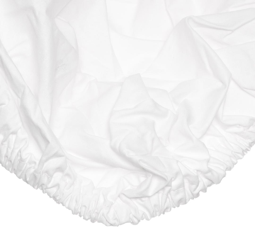 Body Linen Poly/Cotton Fitted Massage Sheet, White, 33" Wide x 73" Long x 7" Thick